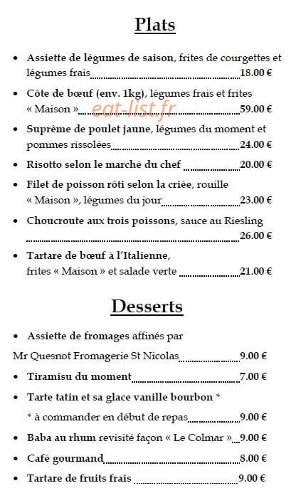 Le Colmar — carte page 2