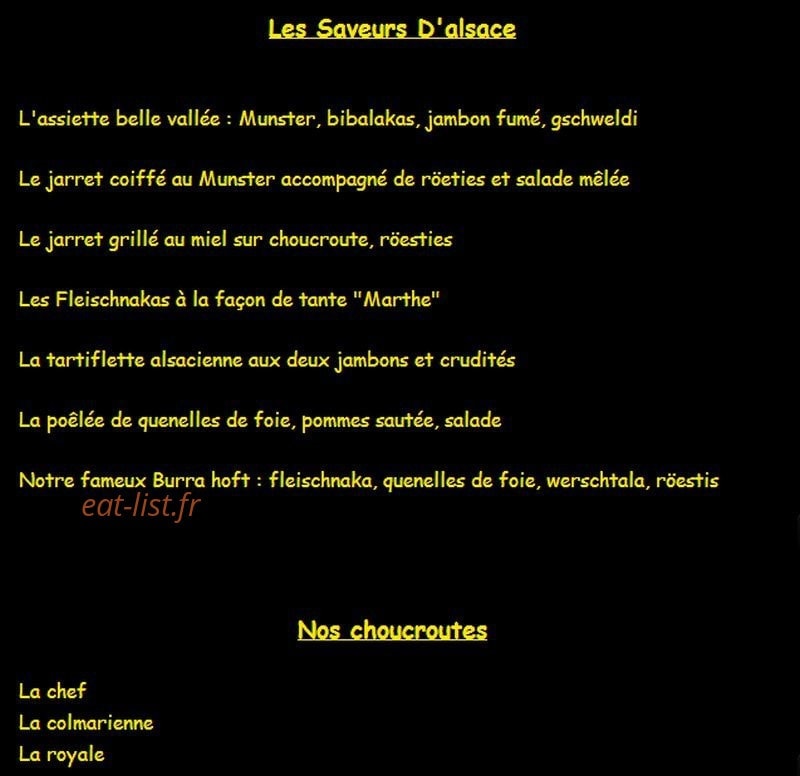 Le Flamm's — carte page 1