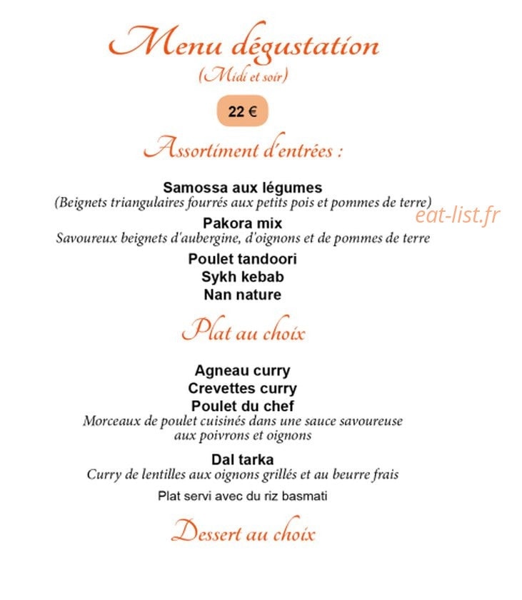 Le Maharaja — carte page 6