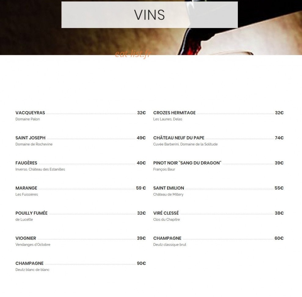 Le Zinc — carte page 6
