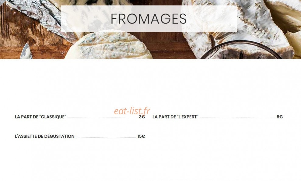 Le Zinc — carte page 4