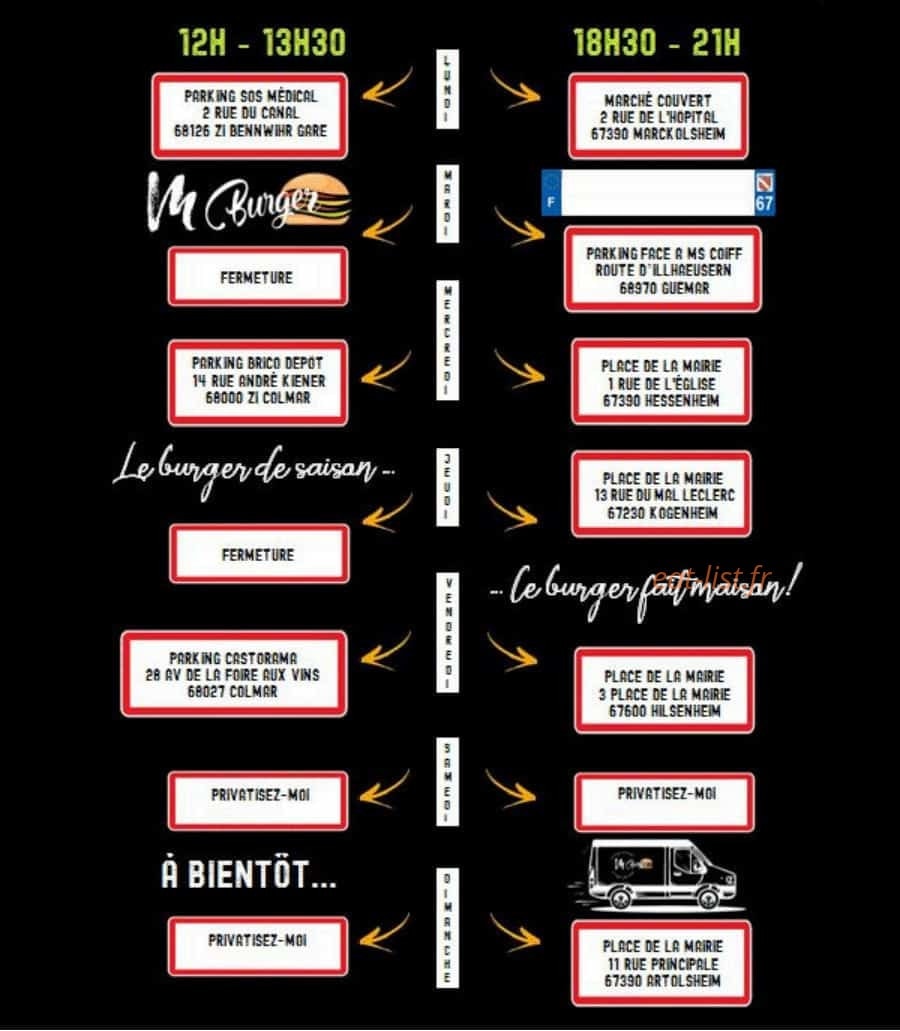 M Burger — carte page 5