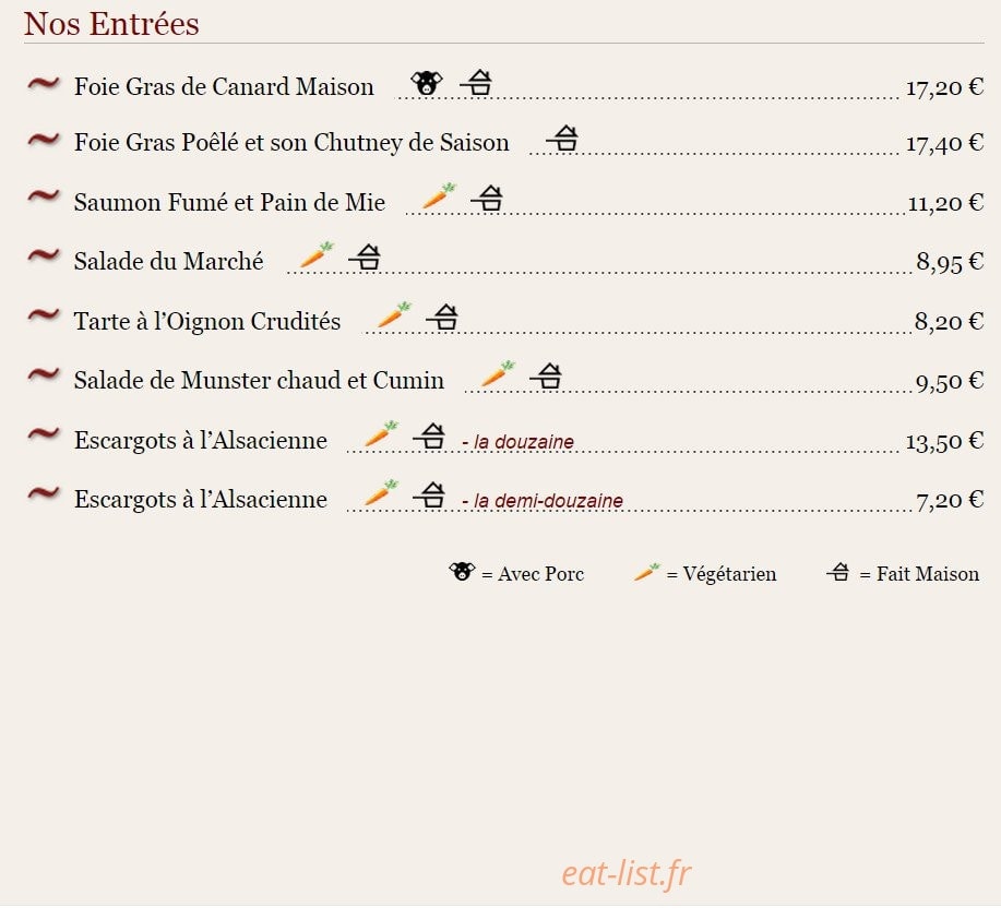 Maison Rouge — carte page 1