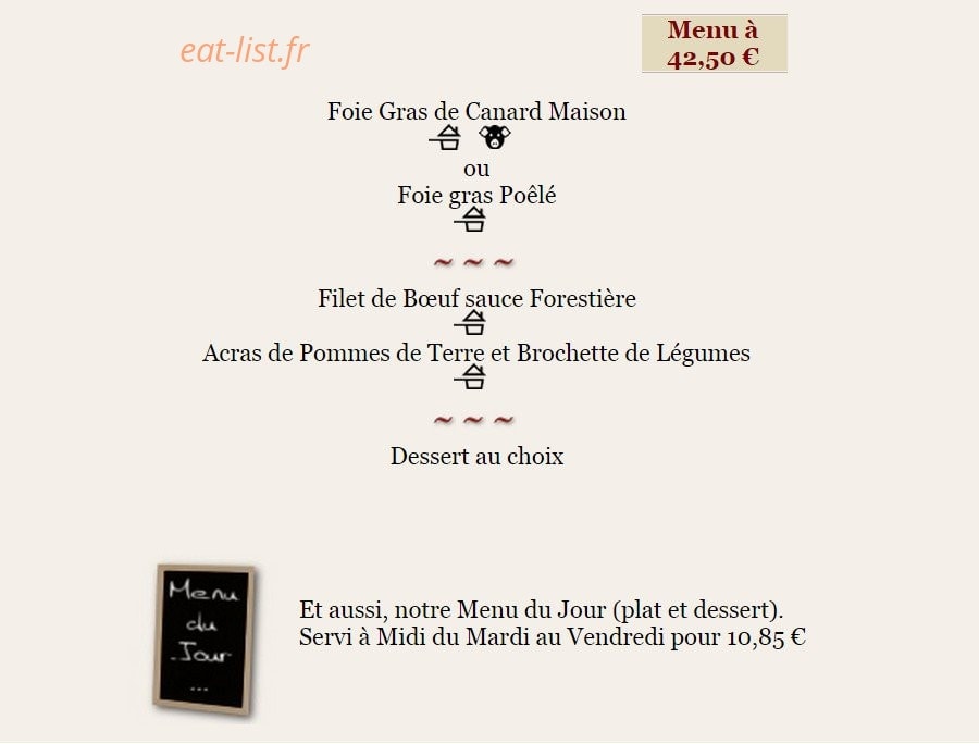 Maison Rouge — carte page 8