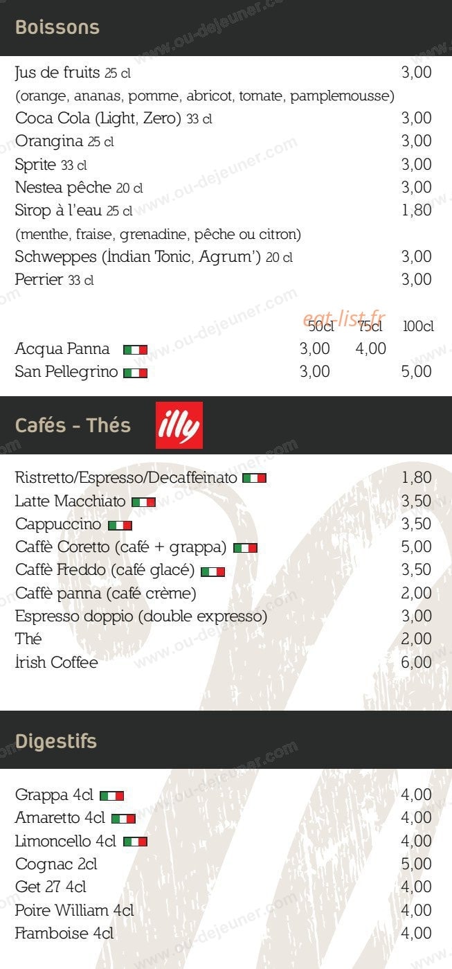 Milli Gusto — carte page 3