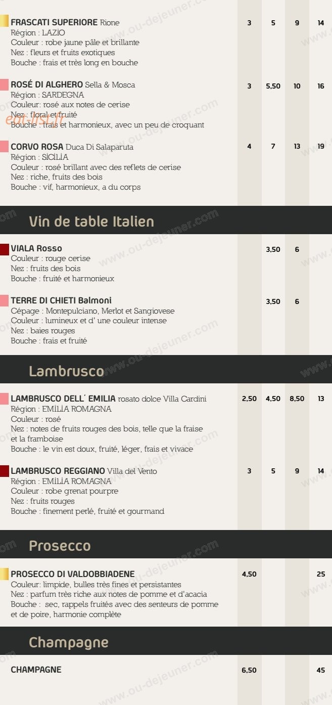 Milli Gusto — carte page 6