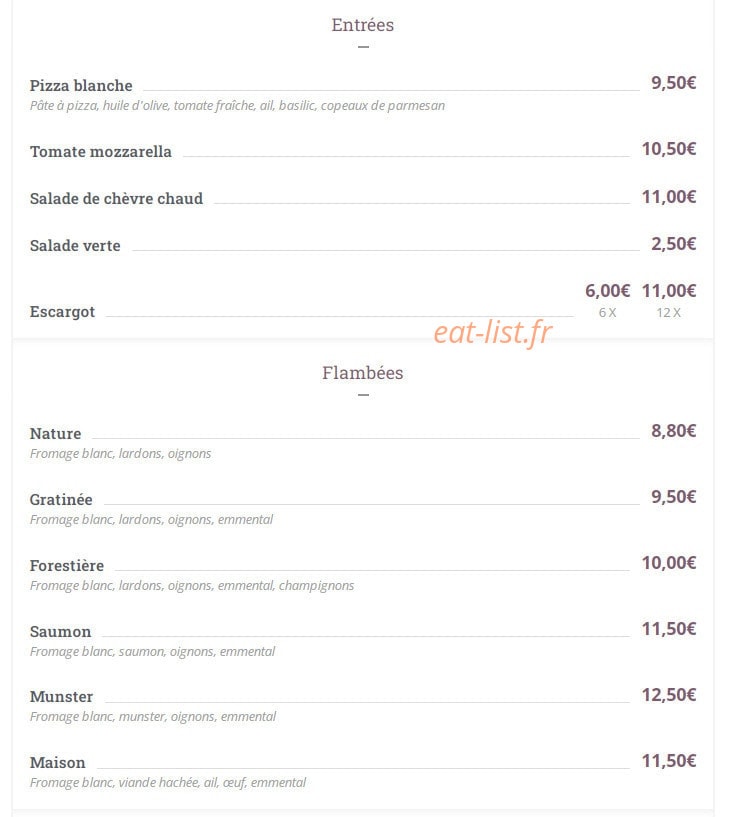 PizzaDos — carte page 1