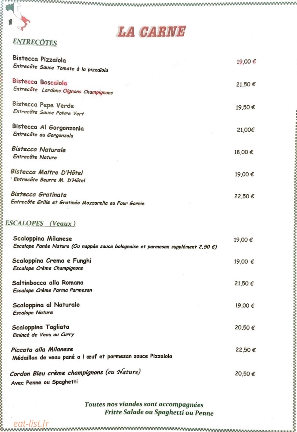 Pizzeria Da Maurizio — carte page 5