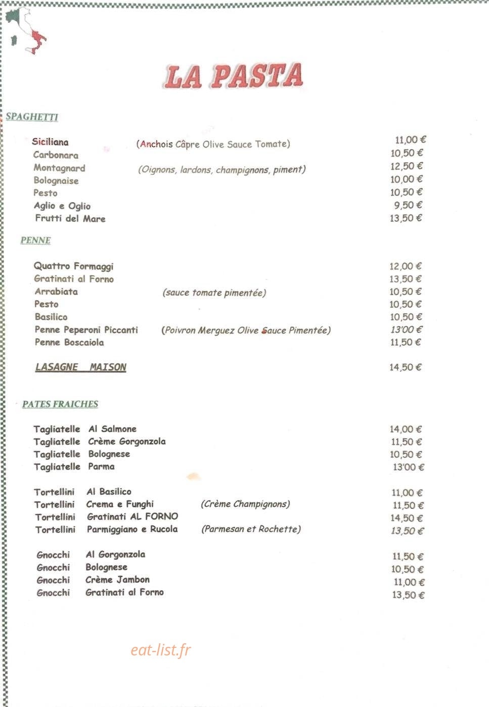 Pizzeria Da Maurizio — carte page 3