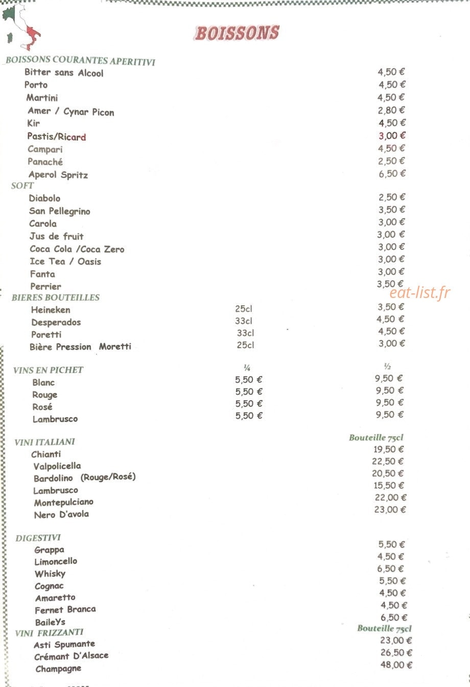 Pizzeria Da Maurizio — carte page 7