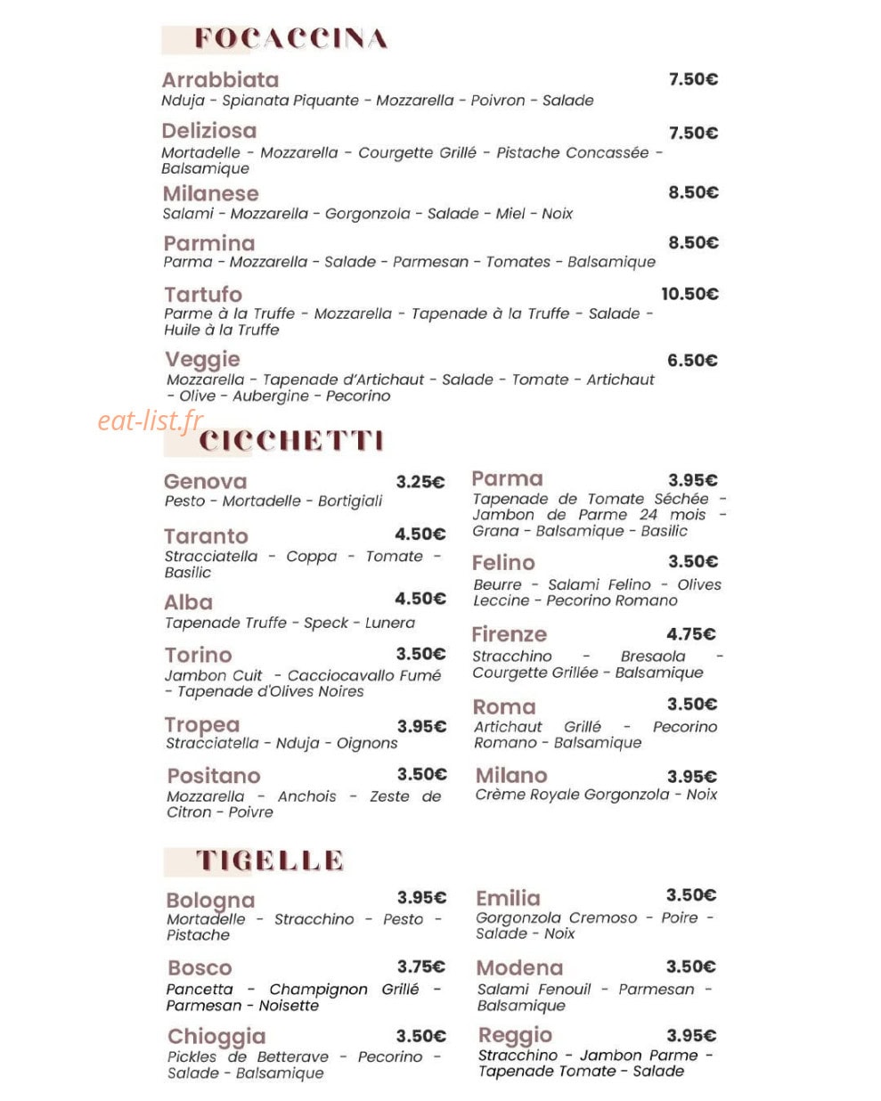 Pumodoro — carte page 2