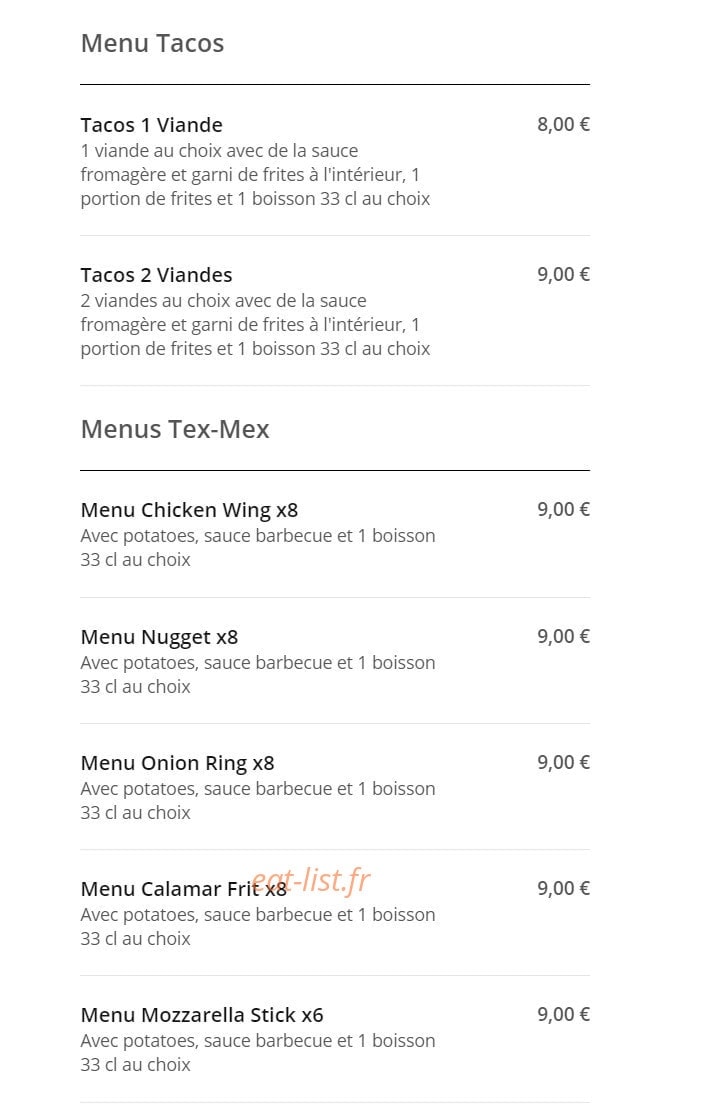Rapido pizza — carte page 4