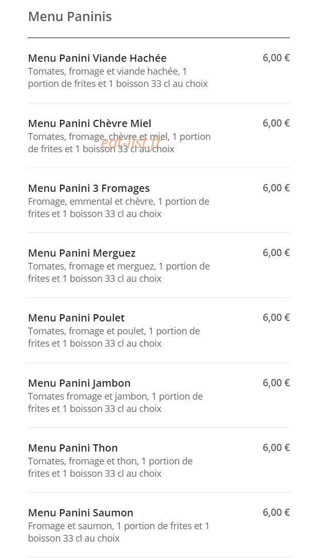 Rapido pizza — carte page 3