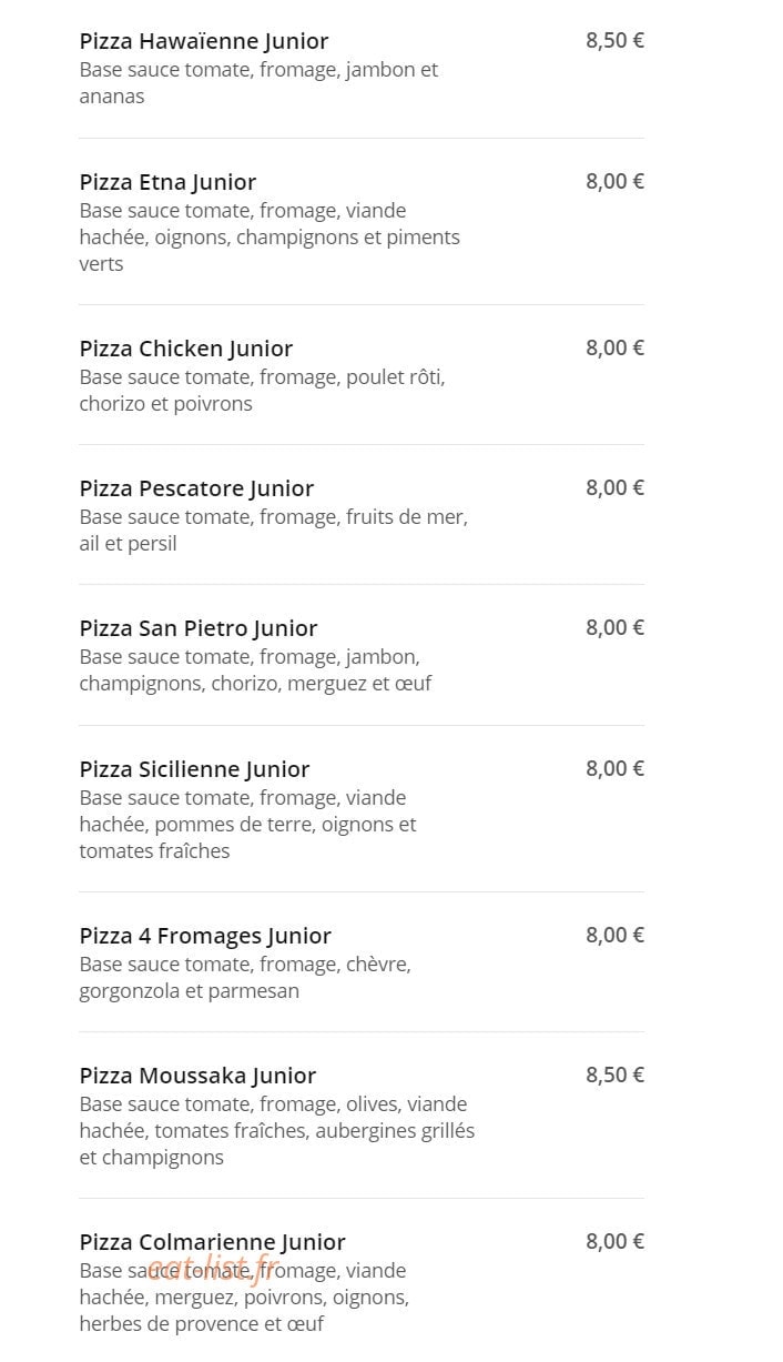 Rapido pizza — carte page 7