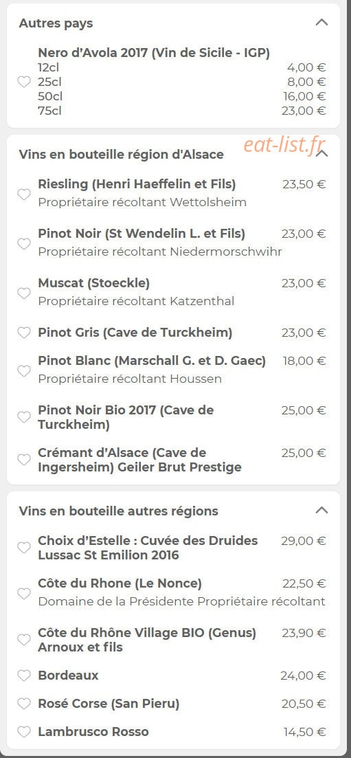 Restaurant Waldeslust — carte page 16