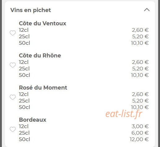 Restaurant Waldeslust — carte page 15