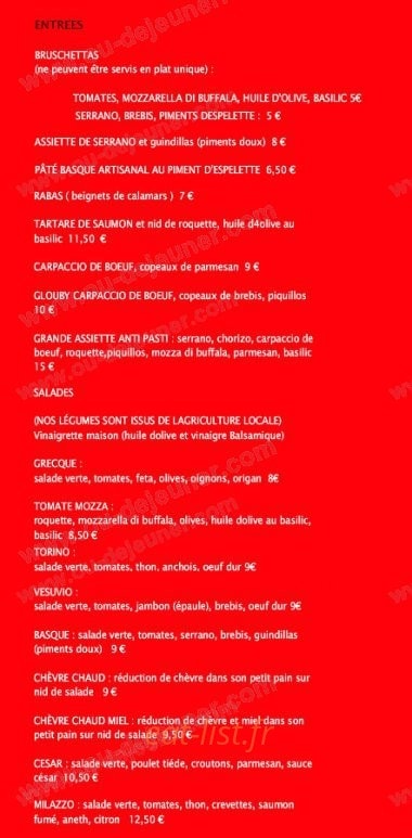 Sushia — carte page 8