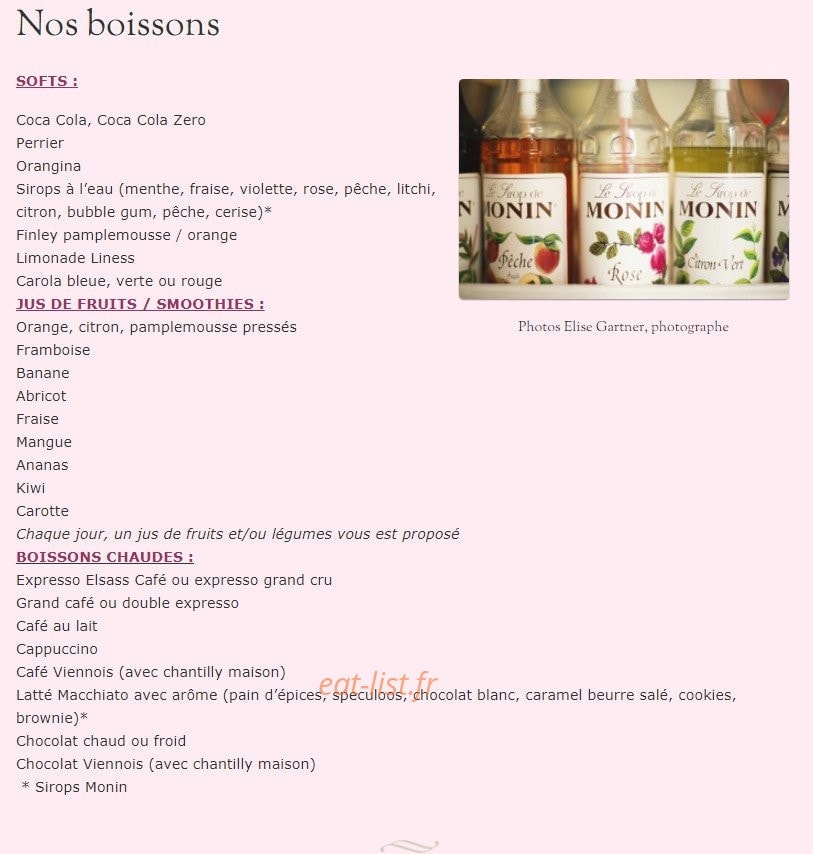 Virevol'thés & gourmandises — carte page 2
