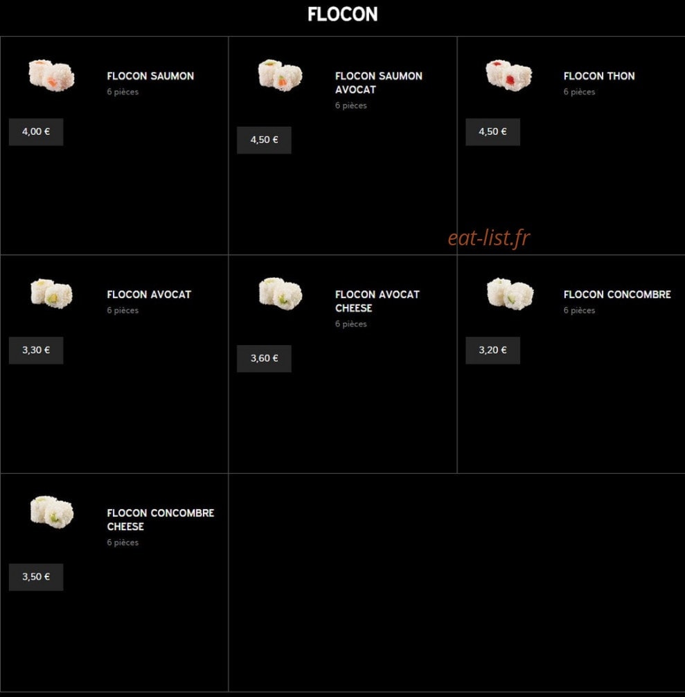 Yapan sushi — carte page 10