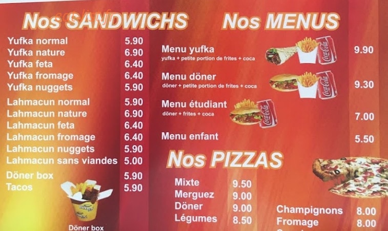 King Kebab — carte page 2