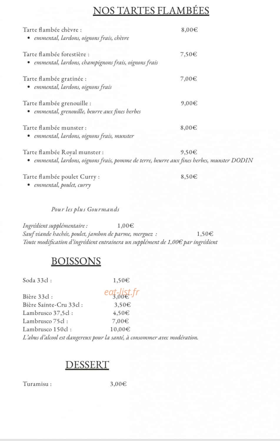 LP Lorenzo Pizza — carte page 3