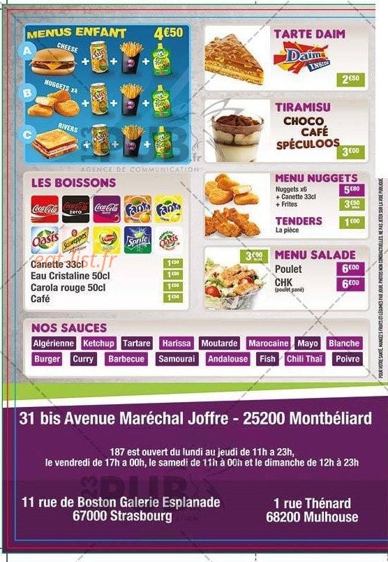 187 halal food — carte page 4