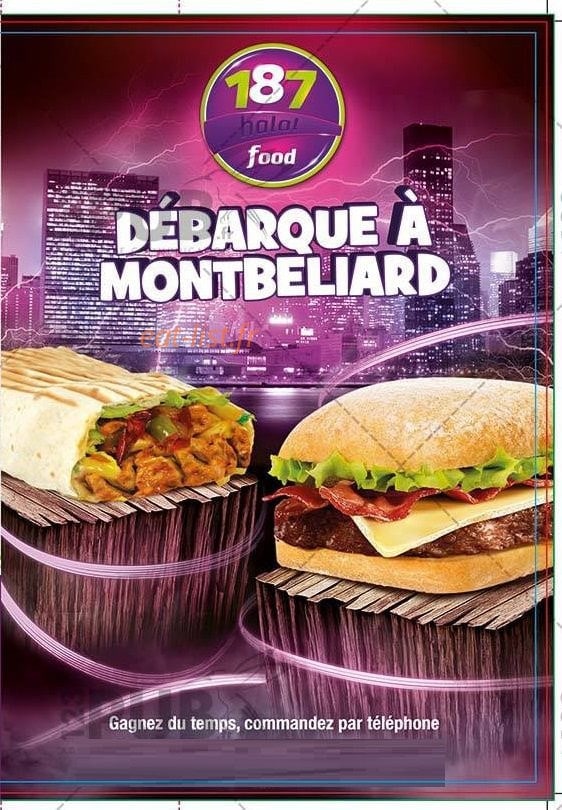 187 halal food — carte page 1