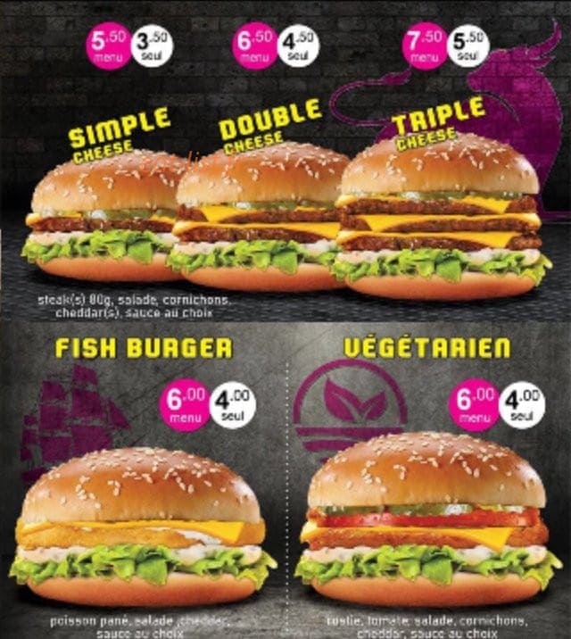 21 Street Food — carte page 1
