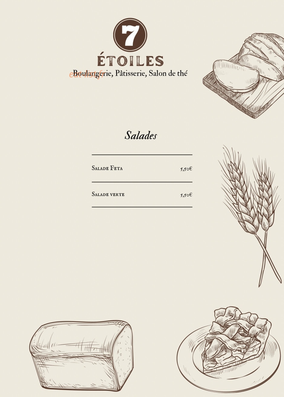 7 Etoiles — carte page 4