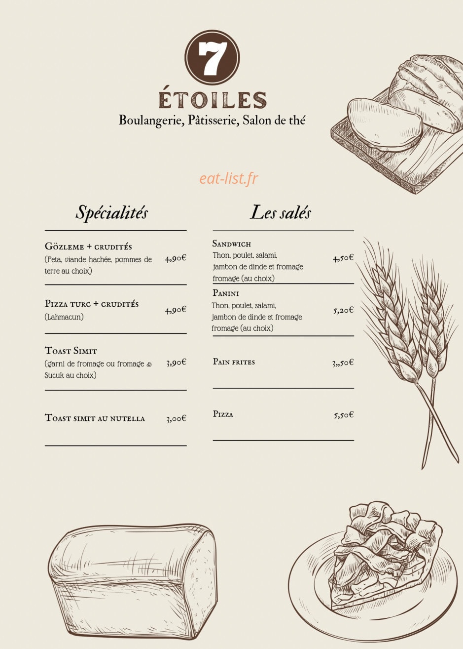 7 Etoiles — carte page 3