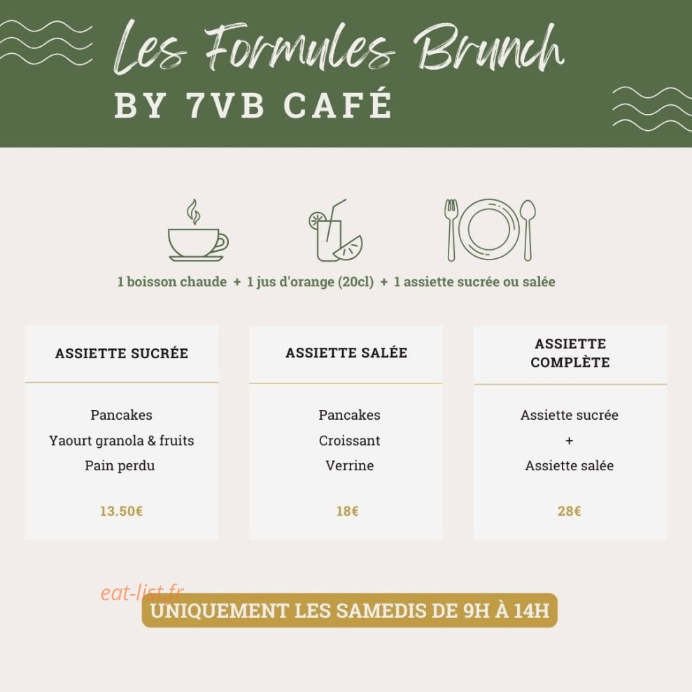 7VB Café — carte page 1