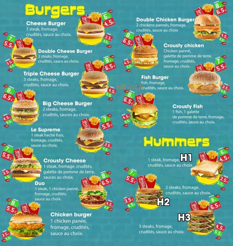 Allo Tacos — carte page 2