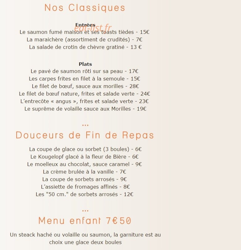 Au Canon d'Or — carte page 2