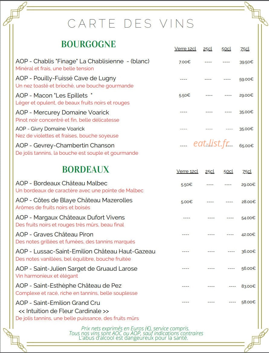 Au fil des saisons — carte page 12