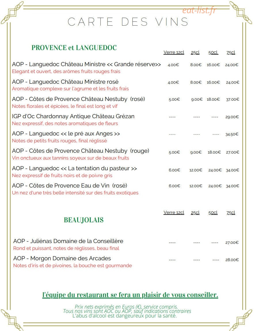 Au fil des saisons — carte page 10