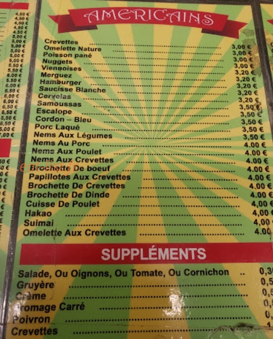 Au Petit Gourmet — carte page 4