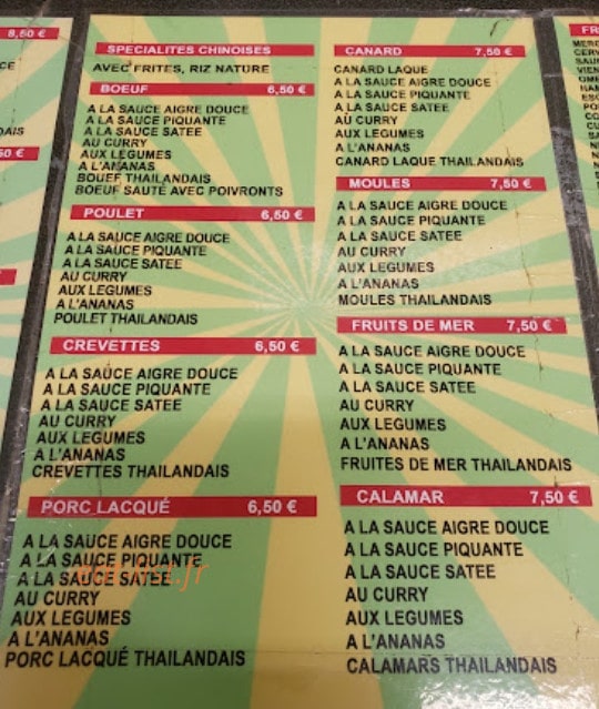 Au Petit Gourmet — carte page 3