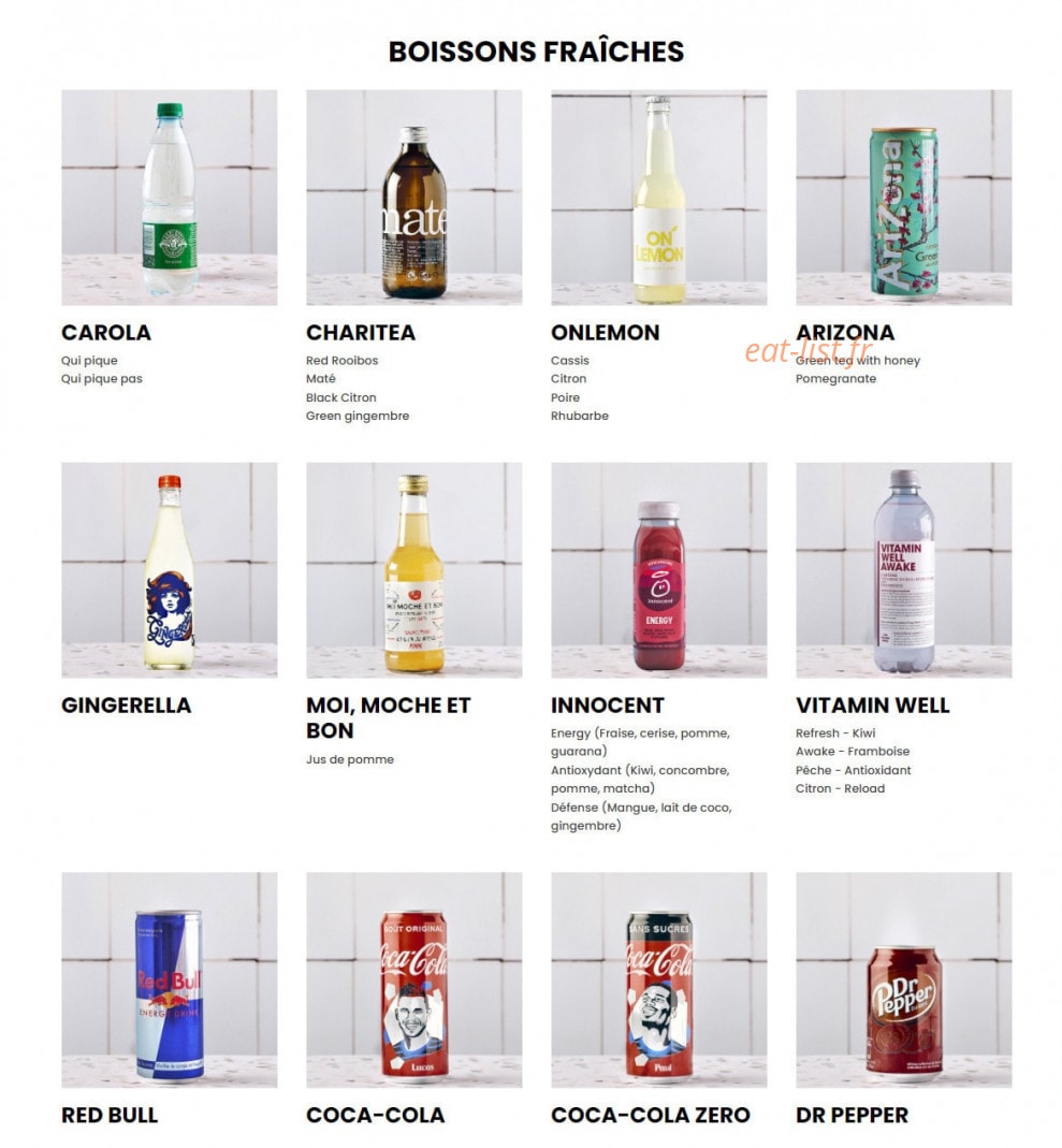 Bagelstein — carte page 8