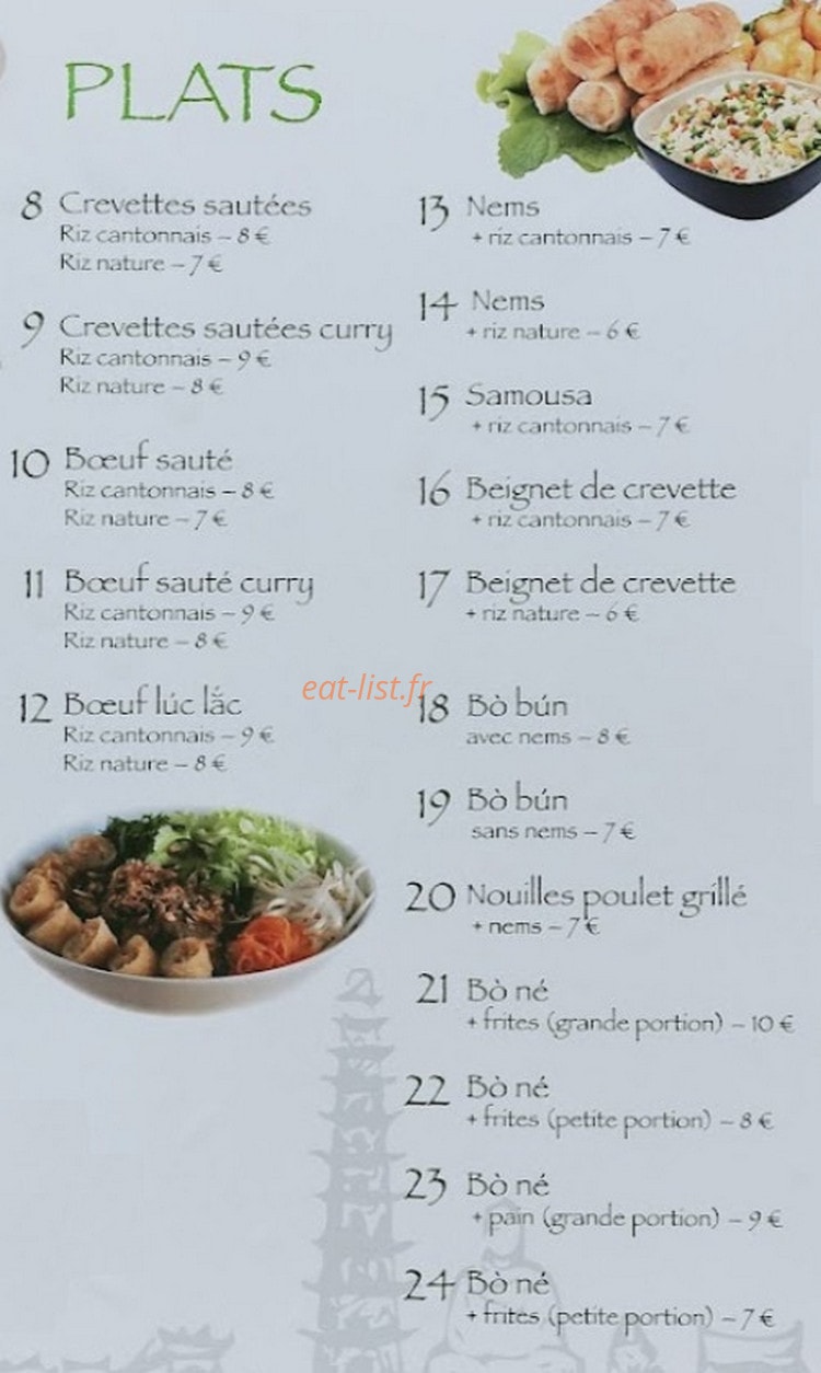 Banh Mi Vietnam — carte page 2
