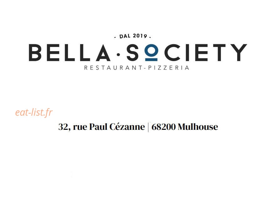 Bella Society — carte page 1
