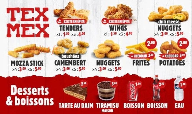Burger Avenue — carte page 3