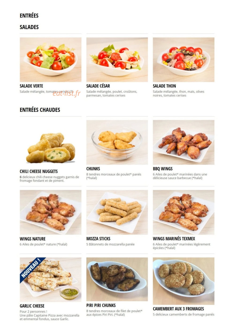 Capitaine Pizza — carte page 5