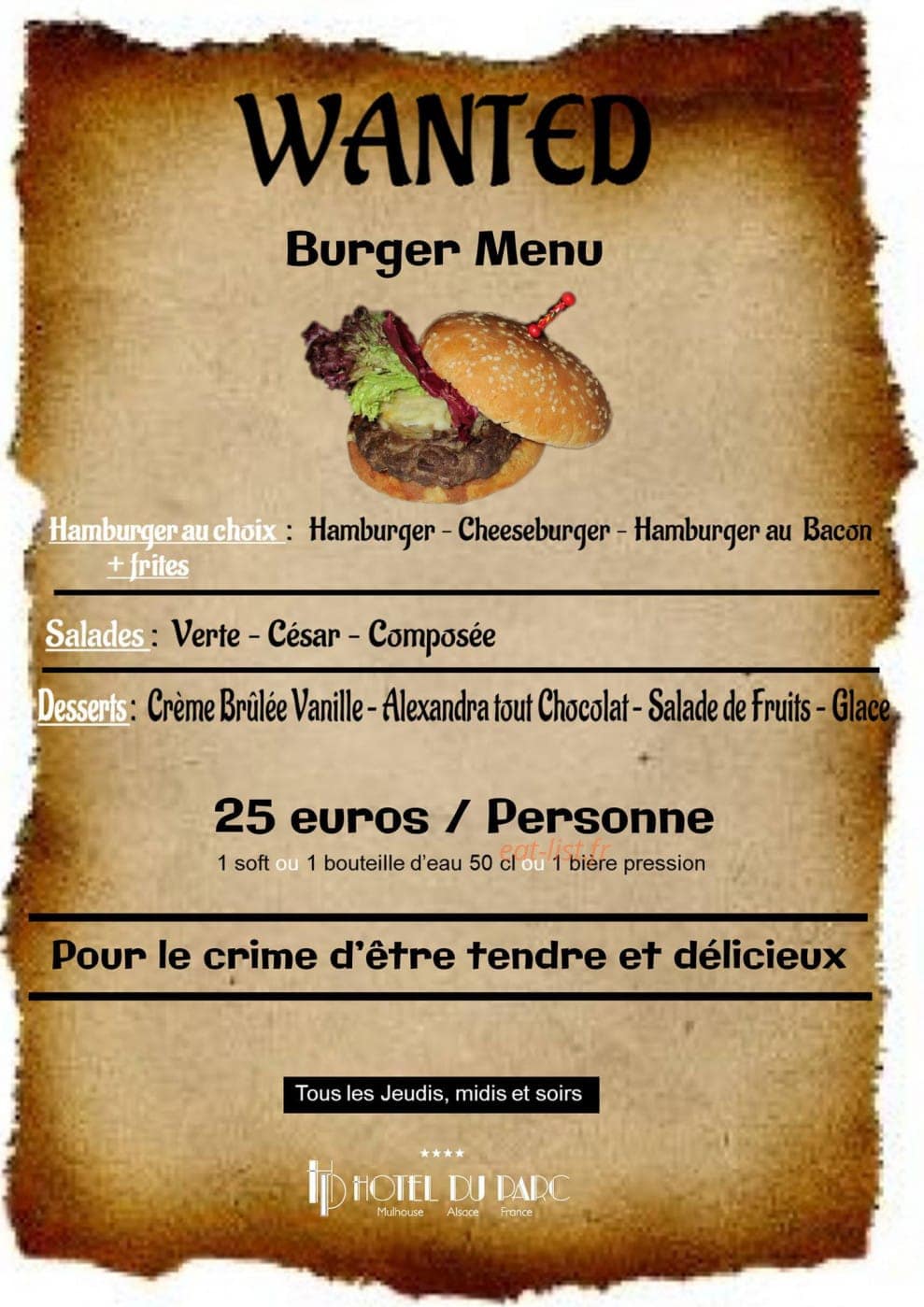 Charlie's — carte page 1