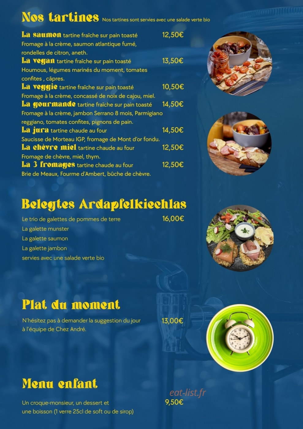 Chez André — carte page 4
