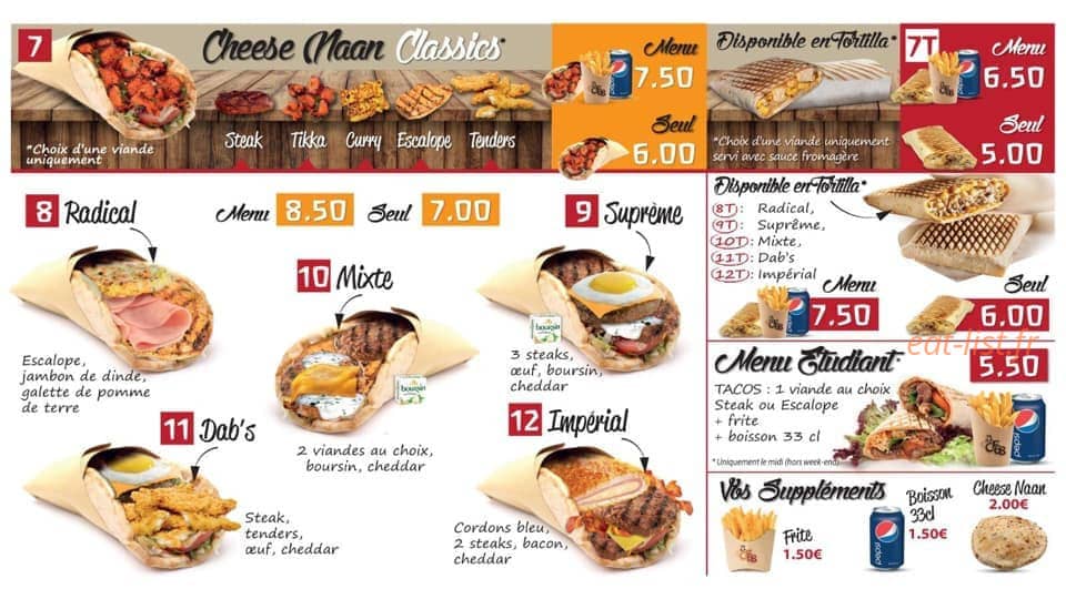Chick'N Food — carte page 3