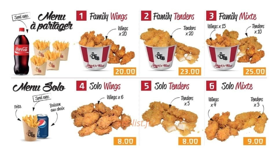 Chick'N Food — carte page 4