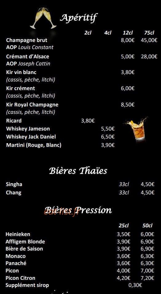 Chili Thai — carte page 12