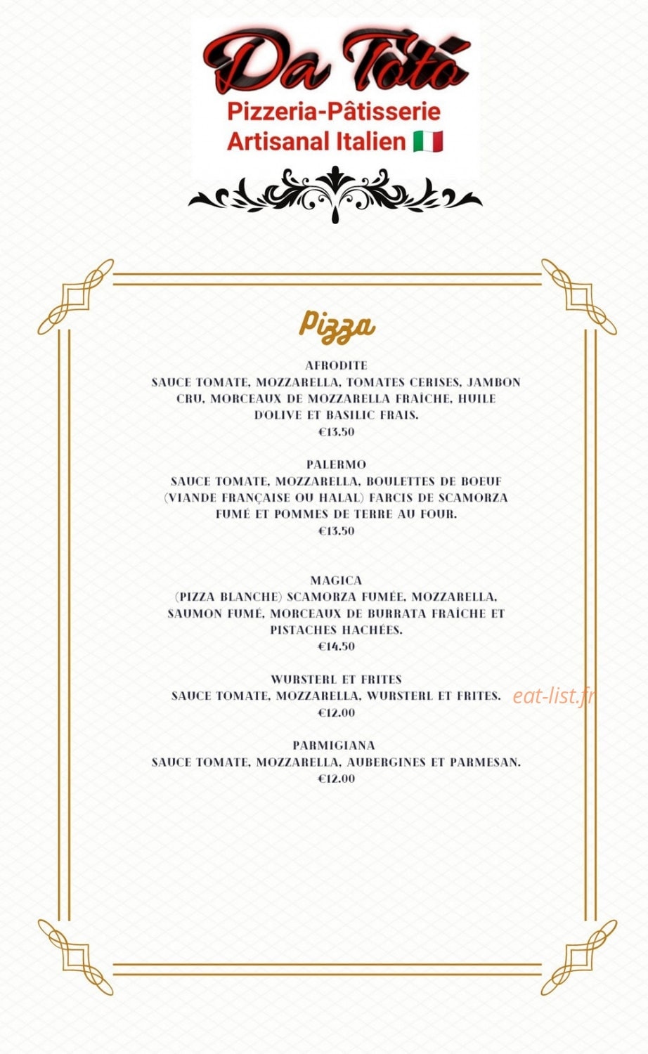 Da Totó — carte page 3