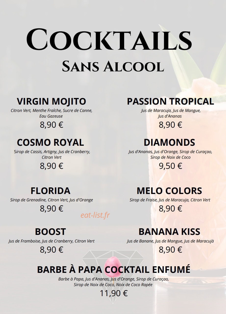 Diamonds Bar — carte page 7