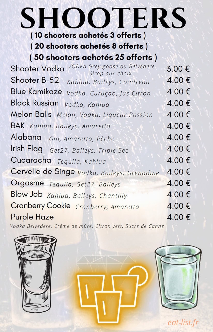 Diamonds Bar — carte page 12